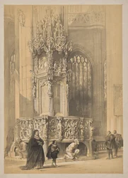 Skizzen in Belgien und Deutschland, Erste Serie, Sakramentshaus in der Kirche St. Laurent, Nürnberg