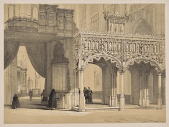 Skizzen in Belgien und Deutschland, Erste Serie, Bildschirm im Dom von St. Peter, Löwen