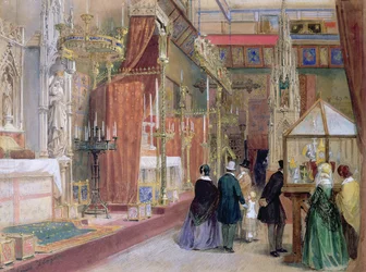 Der mittelalterliche Hof der Großen Ausstellung von 1851