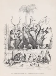 Dieser Protest wurde durch das Geräusch privater Gespräche erstickt aus Szenen aus dem...