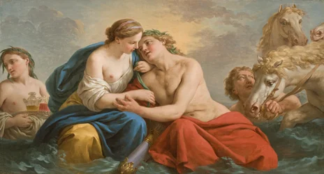 Apollon im Schoß von Thetis
