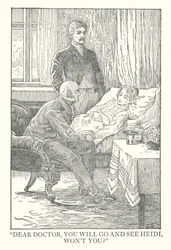 Illustration für Heidi von Johanna Spyri