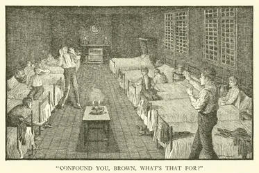 Illustration für Tom Browns Schulzeit (Gravur)