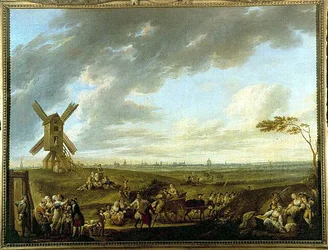 Ansicht von Lille genommen von Dieu-de-Marcq