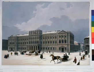 Der Mariinski-Palast auf dem Isaaksplatz in St. Petersburg