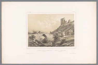 Ansicht der Ruine der Burg Hammershus