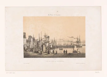 Ansicht des Hafens von Cherbourg