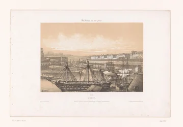 Ansicht des Arsenals am Hafen von Brest