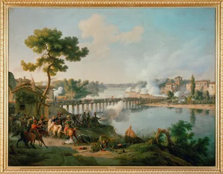 General Bonaparte gibt seine Befehle in der Schlacht von Lodi