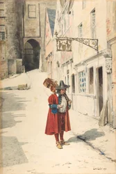 Wandernder Minnesänger, Altes Nürnberg, 1843-84