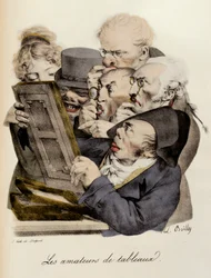 Liebhaber von Gemälden, Gravur von Louis-Leopold Boilly
