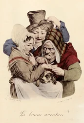 Das glückliche Abenteuer (Stich von Louis-Leopold Boilly)
