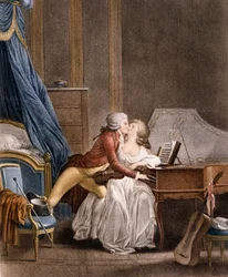 Das Vorspiel von Nina. Gravur von Boilly