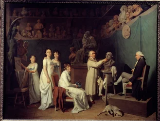 Das Atelier des Bildhauers Jean Baptiste Houdon (Detail)