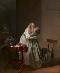 Louis-Léopold Boilly - Zwei junge Frauen küssen sich