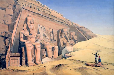 Großer Tempel von Ramses II., Abu Simbel, 1846