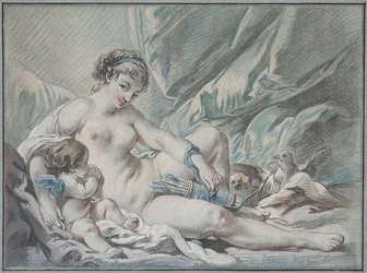 Liebe bittet Venus, ihm seine Waffen zurückzugeben