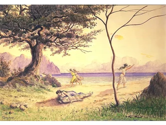 Die Rettung, ca. 1900