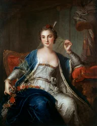 Porträt von Mademoiselle Salle im Jahr 1737