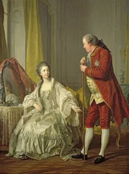 Porträt des Marquis de Marigny und seiner Frau, Marie-Francoise Constance Julie Filleul