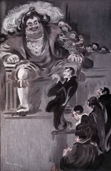 Gargantua - in „Gargantua“ von Rabelais, ill. von Louis Morin, ed. Laurens, Paris
