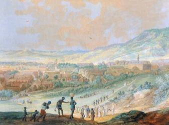 Die Stadt Cap Francais (heutiges Cap-Haitien) in Haiti