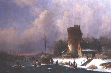Niederländische Winterszene