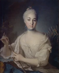 Porträt der Gräfin Anna Vorontsova, 1743-1769, um 1758