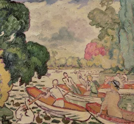 Boote im Bois de Boulogne