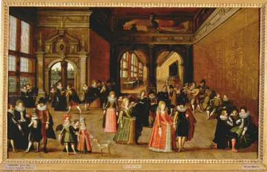 Ball während der Herrschaft von König Heinrich IV.