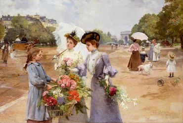 Die Allee des Bois de Boulogne - Frühlingsmorgen