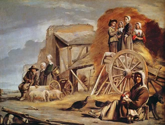 Der Heuwagen oder Rückkehr von der Heuernte, 1641
