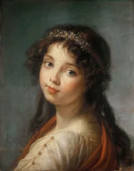 Porträt der Tochter des Künstlers Jeanne-Lucie-Louise, genannt Julie, 1792