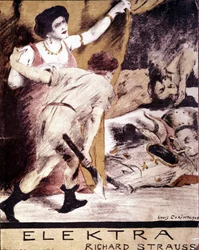 Richard Strauss, Illustration der Partitur von „Elektra“ von Louis Corinth, 1908. Privatsammlung Mailand