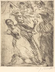 Kavaliere mit einer Frau, ca. 1923