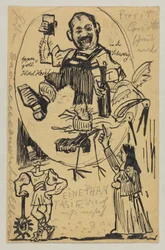 Lovis Corinth an Carl Strathmann: Postkarte, Poststempel 12. Juni 1895 (Appenzell)