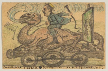 Postkarte, Poststempel 22. Juni 1895 (Ambulant)