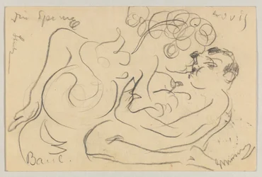 Lovis Corinth an Carl Strathmann: Postkarte, Poststempel 25. März 1908