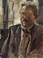 Porträt von Max Halbe 1865-1944, 1917