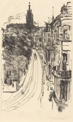 Straße in Königsberg, 1918.