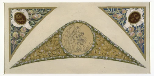 Skizze für die Festtreppe im Pariser Rathaus: Skorpion, ca. 1888 -1898