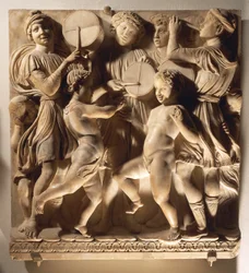 Laudate Eum in timpano (Psalm 150, Laudate Dominum), Tafel mit Trommlern