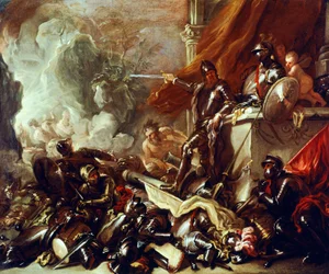 Allegorie des Krieges, von Luca Giordano (1634-1705)