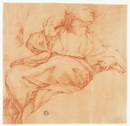 Evangelist, der nach oben schaut