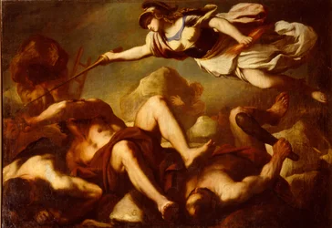 Minerva im Kampf gegen die Giganten