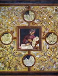 Dante Alighieri, Porträt aus dem Zyklus Illustre Persönlichkeiten