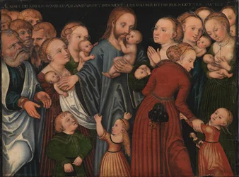 Christus segnet die Kinder