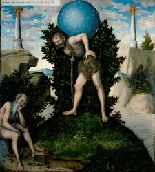 Atlas und Herkules aus Die Arbeiten des Herkules