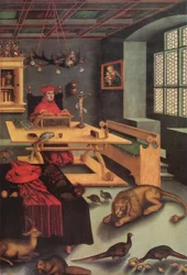 Kardinal Albrecht von Brandenburg als Heiliger Hieronymus