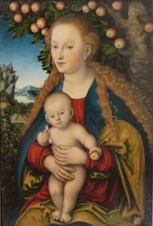 Madonna und Kind unter dem Apfelbaum